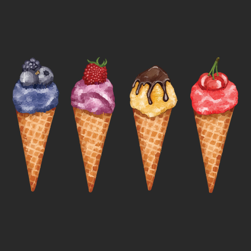 Assorted Ice Cream Cones T  Shirt Assorted Ice Cream Cones Set   Blueb Printed hat by larkhorse | Artistshot