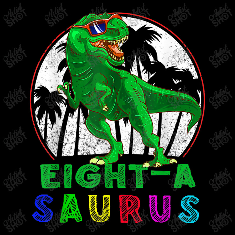 Dinosaur 8 Year Old Dinosaur Birthday 8th T Rex Dino Eight Saurus Legging by urethrapricey | Artistshot