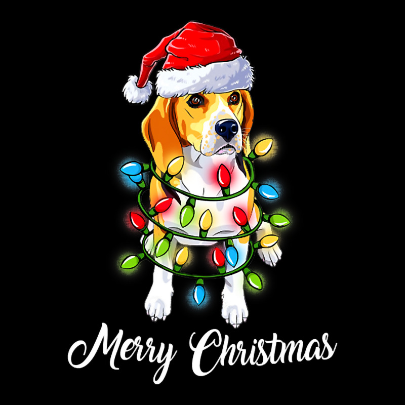 Beagle Funny Beagle Dog Tree Christmas Lights Xmas Pajama Matching 518 Cropped Sweater by permad | Artistshot