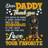 Black And Tan Coonhound Dear Daddy Thank You For Being Women's Triblend Scoop T-shirt | Artistshot