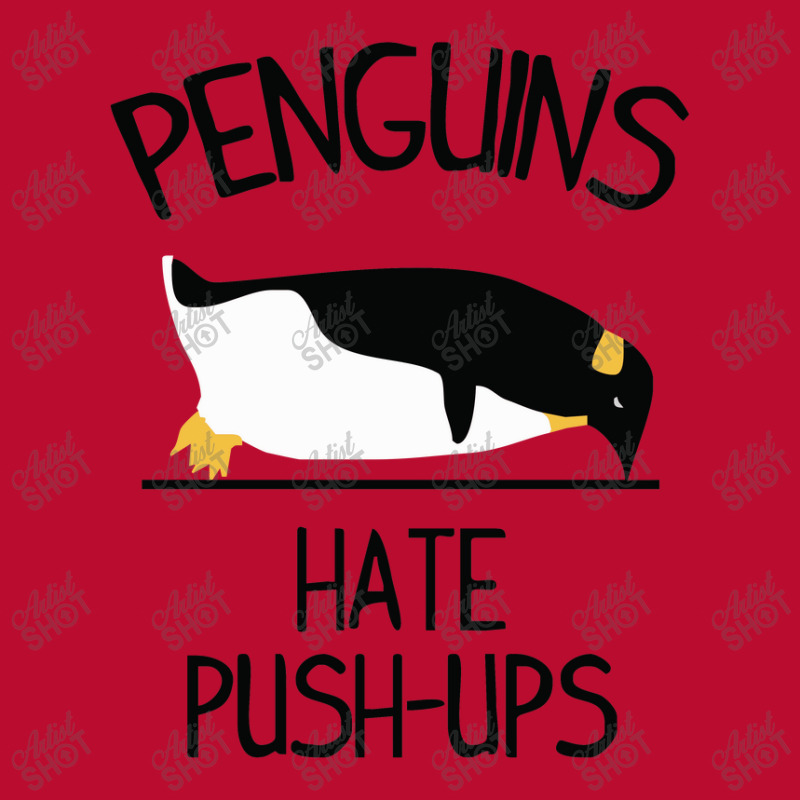 Penguin Hates Push Ups Youth Hoodie by heart eye | Artistshot