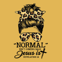 Normal Isn't Coming Back But Jesus Is Messy Bun Hair Leopard T Shirt Vintage Hoodie And Short Set | Artistshot