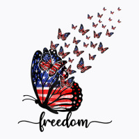 America Freedom Butterfly American Flag 4th Of July Patriot T Shirt T-shirt | Artistshot