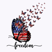 America Freedom Butterfly American Flag 4th Of July Patriot T Shirt Tank Top | Artistshot