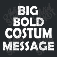 Big Bold Costum Message Crewneck Sweatshirt | Artistshot