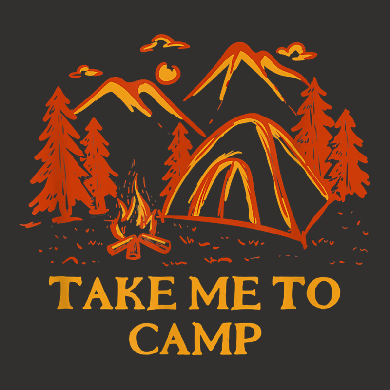 Take Me To Camp Summer Vacation Tropical Trip Camping T Shirt Champion Hoodie | Artistshot