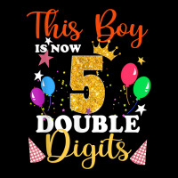 This Boy Is Now Double Digits, Birthday Boy 5 Year Old T Shirt Men's 3/4 Sleeve Pajama Set | Artistshot