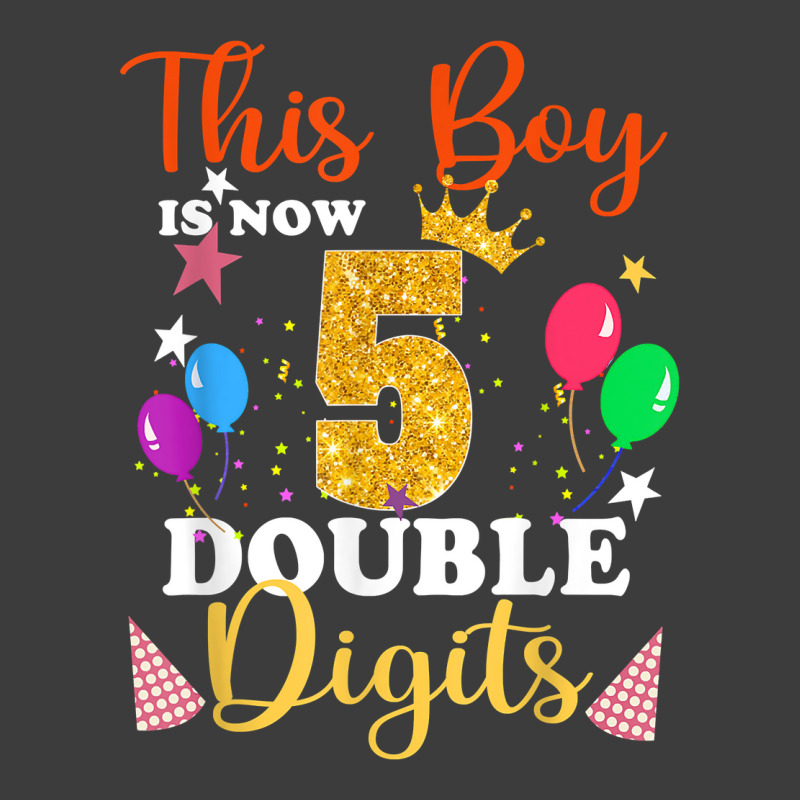 This Boy Is Now Double Digits, Birthday Boy 5 Year Old T Shirt Men's Polo Shirt | Artistshot