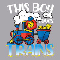 This Boy Loves Trains Train Wagon For Kids Boys T Shirt Youth 3/4 Sleeve | Artistshot