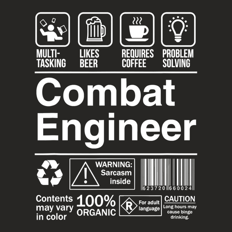 Combat Engineer Product Label Ladies Fitted T-Shirt by Binhthai9809 | Artistshot