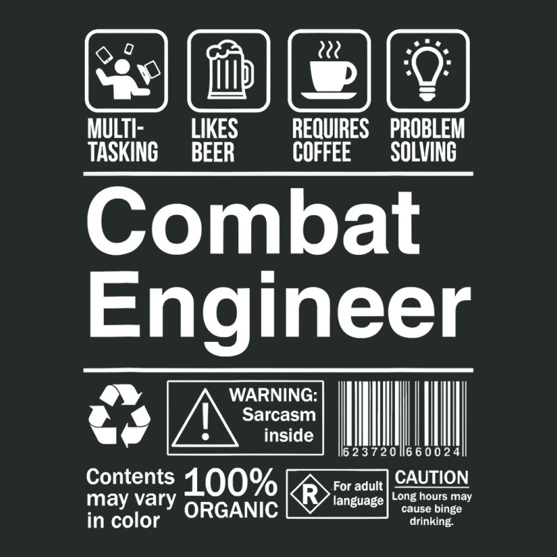 Combat Engineer Product Label Women's Triblend Scoop T-shirt by Binhthai9809 | Artistshot