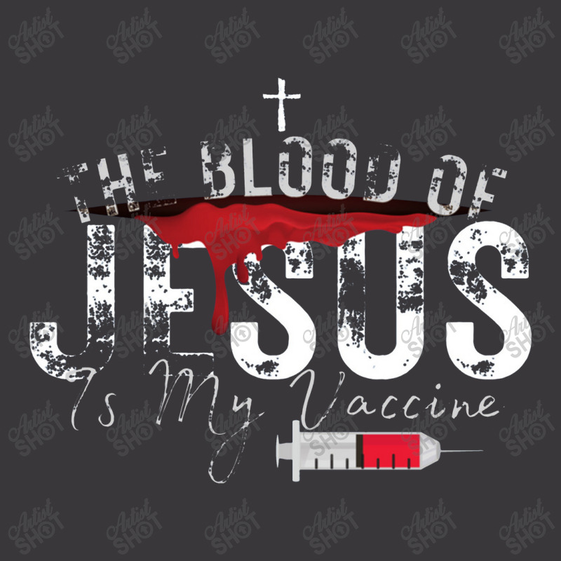 The Blood Of Jesus Is My Vaccine Christian Anti Vaccine Pullover Ladies Curvy T-Shirt by celanasubek | Artistshot