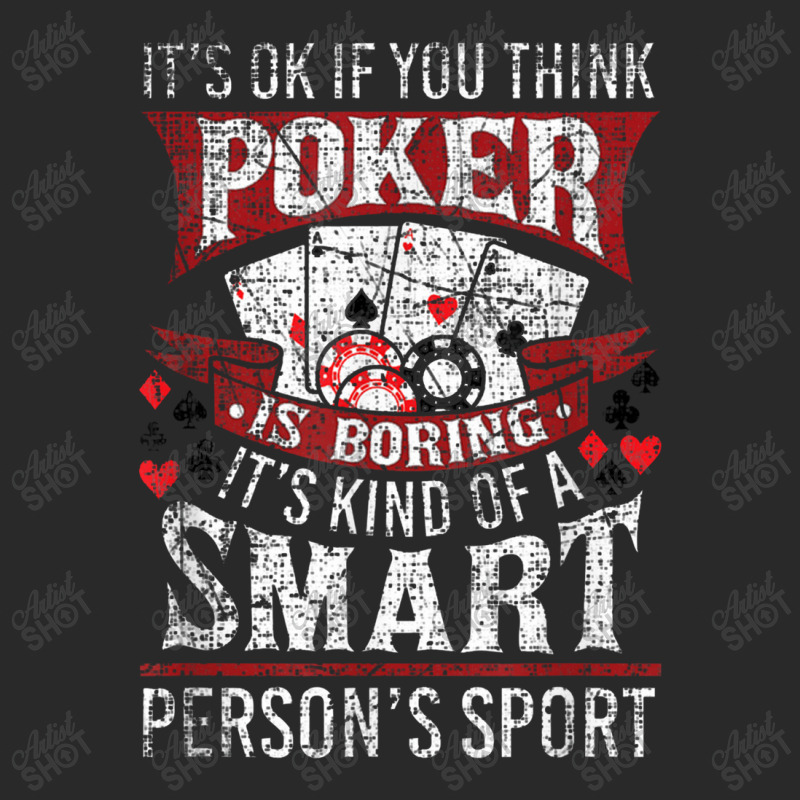 Funny Poker Smart Sport Distressed Texas Hold Em Card Game Printed hat by tahanemosi | Artistshot