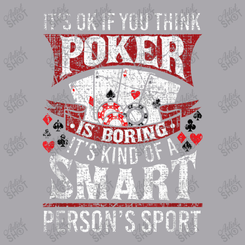 Funny Poker Smart Sport Distressed Texas Hold Em Card Game Youth 3/4 Sleeve by tahanemosi | Artistshot