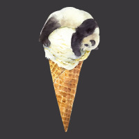 Panda On A Vanilla Ice Cream Cone T  Shirt Panda Cone Ice Cream T  Shi Ladies Curvy T-shirt | Artistshot