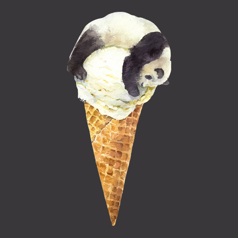 Panda On A Vanilla Ice Cream Cone T  Shirt Panda Cone Ice Cream T  Shi Ladies Curvy T-Shirt by thymeartiste | Artistshot