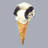 Panda On A Vanilla Ice Cream Cone T  Shirt Panda Cone Ice Cream T  Shi Tank Dress | Artistshot