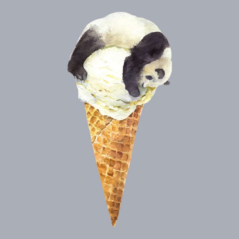 Panda On A Vanilla Ice Cream Cone T  Shirt Panda Cone Ice Cream T  Shi Tank Dress by thymeartiste | Artistshot