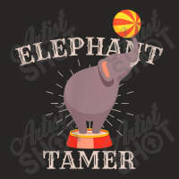 Elephant Tamer Funny Circus Ringmaster Carnival Ladies Fitted T-shirt | Artistshot