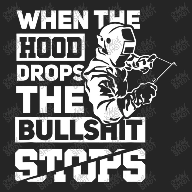 When The Hood Drops Funny Welder Gift Pipeliner Welding Unisex Hoodie | Artistshot