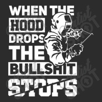 When The Hood Drops Funny Welder Gift Pipeliner Welding Exclusive T-shirt | Artistshot