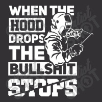 When The Hood Drops Funny Welder Gift Pipeliner Welding Vintage Hoodie And Short Set | Artistshot