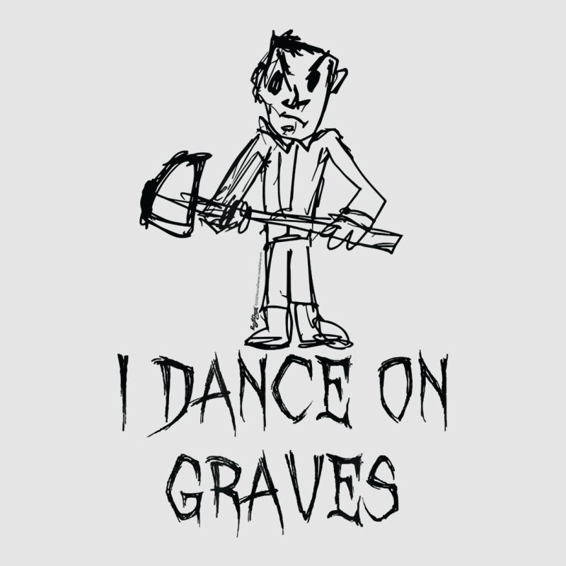 I Dance On Graves Halloween Costume Word Design T Shirt Medium-length Apron | Artistshot