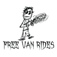 Free Van Rides Halloween Costume Word Design T Shirt Long Sleeve Shirts | Artistshot