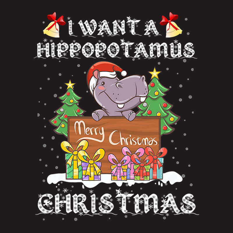 Hippopotamus I Want A Hippopotamus For Christmas Xmas Hippo 378 Hippo Waist Apron | Artistshot