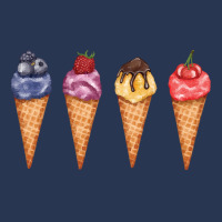 Assorted Ice Cream Cones T  Shirt Assorted Ice Cream Cones Set   Blueb Men Denim Jacket | Artistshot