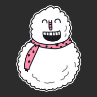 Snowman With Pink Polka Dots Scarf Exclusive T-shirt | Artistshot