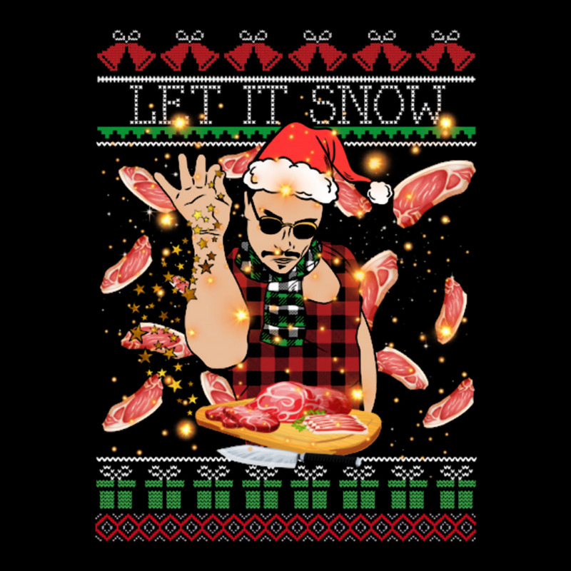 Saltbae Christmas Ugly Men's Long Sleeve Pajama Set | Artistshot