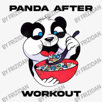 Panda Working Out Ladies Fitted T-shirt | Artistshot