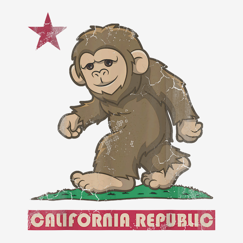 California Republic Bigfoot Flag Sasquatch Squatch Funny T Shirt Youth 3/4 Sleeve by nycerecoverdell | Artistshot