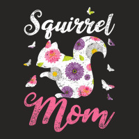 Funny Forest Animal Squirrel Mom Mothers Day Gift Squirrel Ladies Fitted T-shirt | Artistshot