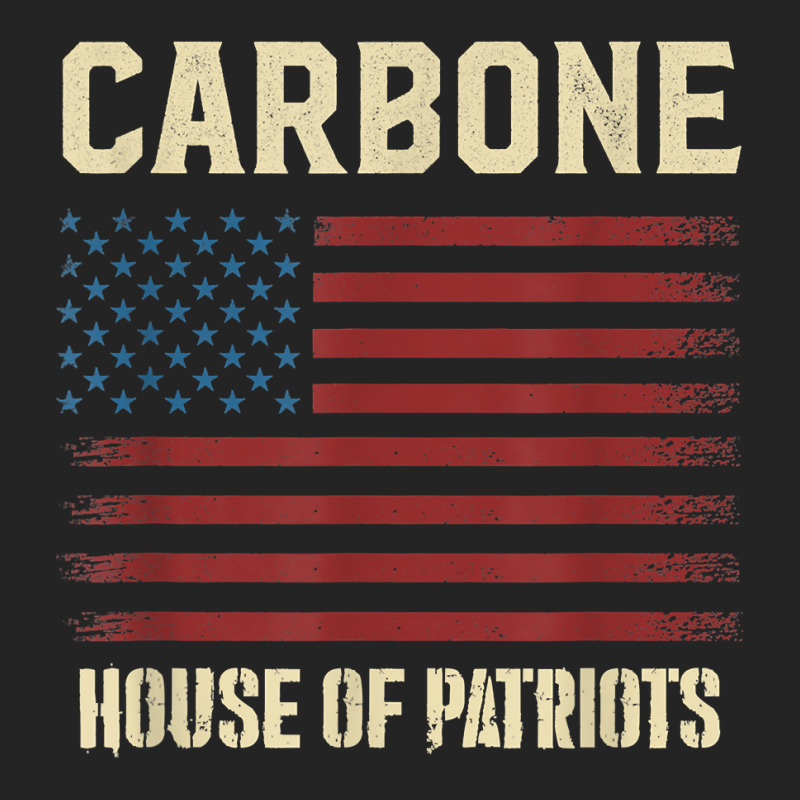 Carbone Last Name Surname American Flag Family T Shirt 3/4 Sleeve Shirt | Artistshot