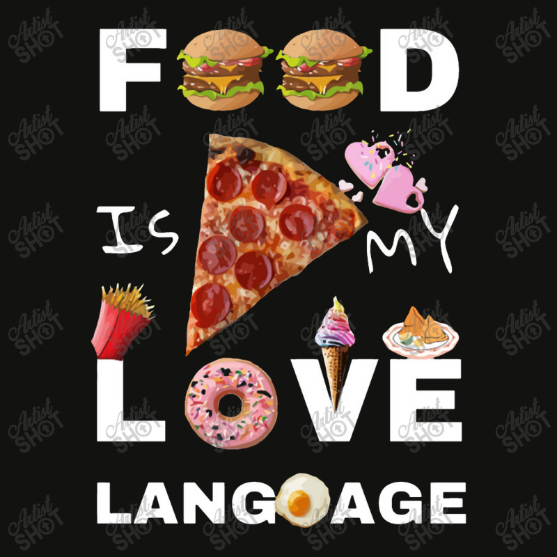 Food Is My Love Language Scorecard Crop Tee by aicaart | Artistshot