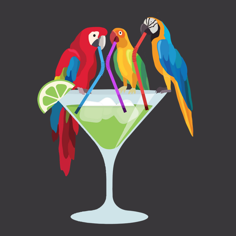 Parrots Drinking Margarita Tropical Vacation Hawaiian Birds Pullover H Ladies Curvy T-Shirt by shoaibmolleda | Artistshot