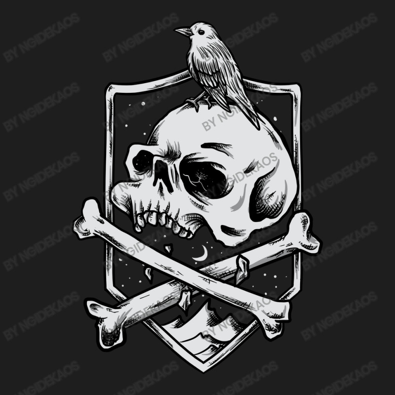 Vintage Skull With Bird Classic T-shirt | Artistshot