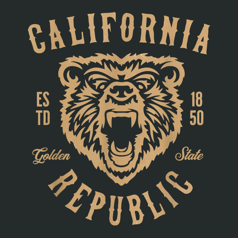 California Republic. Golden State California Grizzly Bear T Shirt Women's Triblend Scoop T-shirt by mikidicosmo | Artistshot