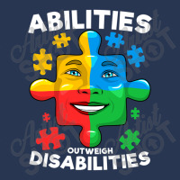 Abilities Outweigh Disabilities Autism Awareness Inspiring Ladies Denim Jacket | Artistshot