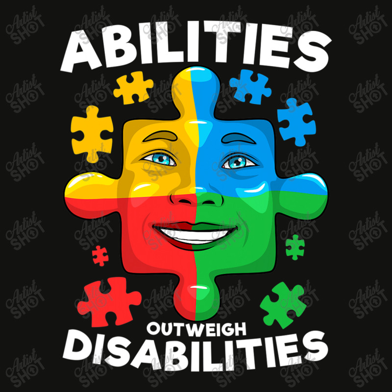 Abilities Outweigh Disabilities Autism Awareness Inspiring Scorecard Crop Tee by mrlee | Artistshot