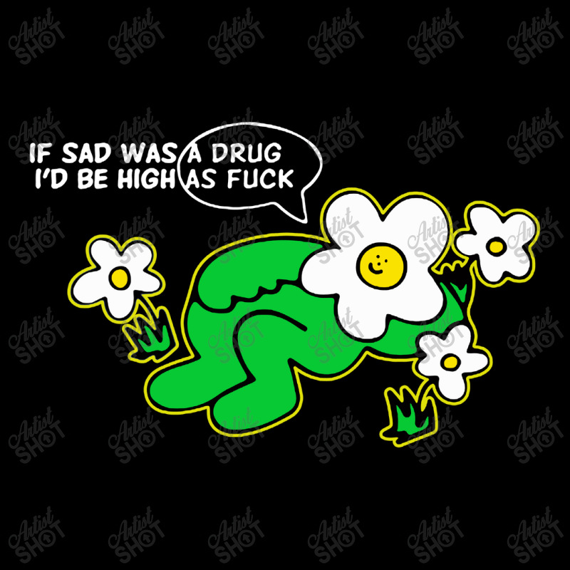 If Sad Was A Drug I'd Be High As Fuck Cropped Hoodie by Cilukba | Artistshot