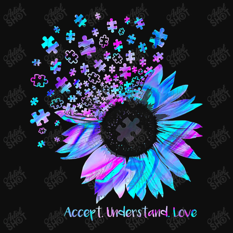 Accept Understand Love Sunflower Funny Autism Awareness Crop Top by mrlee | Artistshot