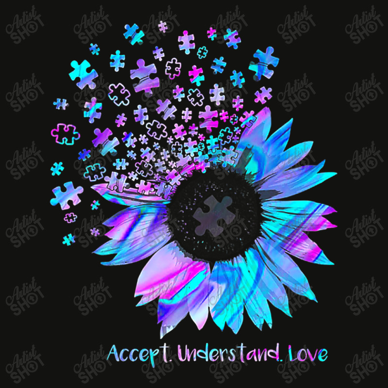 Accept Understand Love Sunflower Funny Autism Awareness Scorecard Crop Tee by mrlee | Artistshot