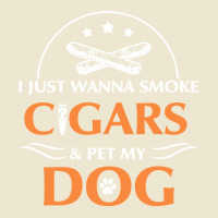 I Just Want To Smoke Cigars And Pet My Dog Cigarsdog Loves Long Sleeve Cropped Hoodie | Artistshot