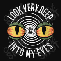 Womens Hypnotic Spiral Third Eye Cat Eyes Look Deep Into My Eyes Crop Top | Artistshot