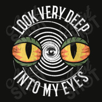 Womens Hypnotic Spiral Third Eye Cat Eyes Look Deep Into My Eyes Scorecard Crop Tee | Artistshot