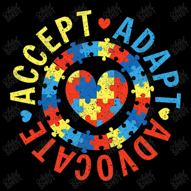 Autism Awareness Accept Adapt Advocate Neurodiversity Funny Women's V-neck T-shirt | Artistshot