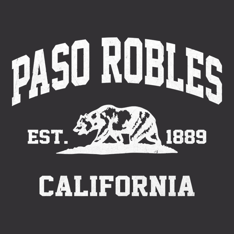 Paso Robles California Ca Vintage State Athletic Style Pullover Hoodie Vintage Hoodie And Short Set by nycerecoverdell | Artistshot